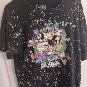 Cartoon Network Black and White Men T-Shirt Large